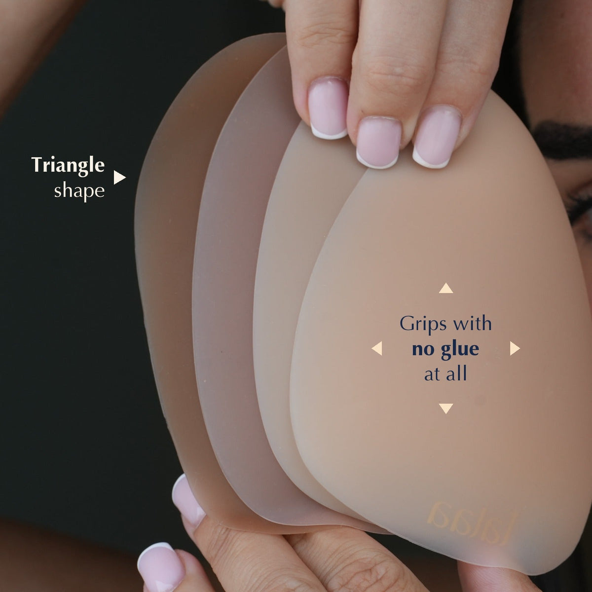 Talaa Smooth Triangles cover in a triangle shape that grips with no glue at all (all-groups)